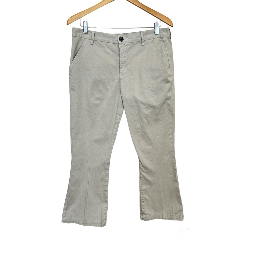 FRAME Le Crop Mini Boot Chino Pants in Desert Sand Women’s Sz 31‎